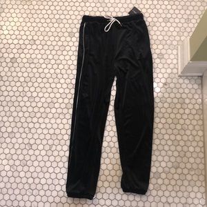 forever 21 velvet joggers